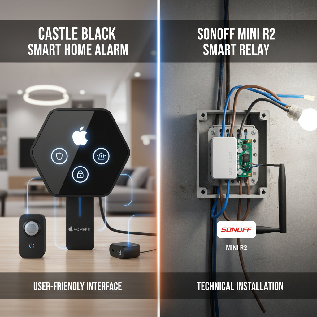 Castle Black vs. SONOFF Mini R2: Which Smart Home Device Fits Your Automation Needs?